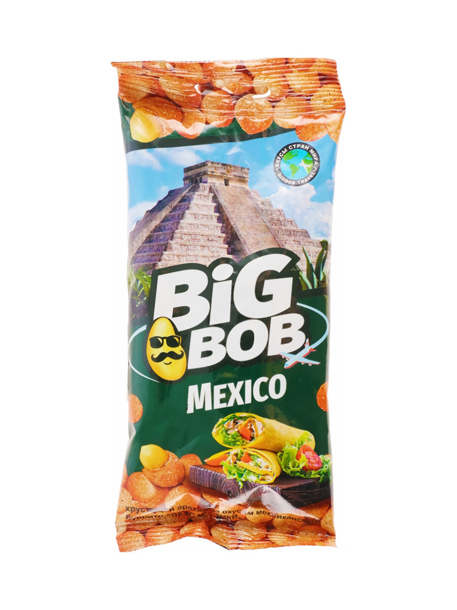 Арахис "BIG BOB" Со вкусом мексиканского буррито 50гр.