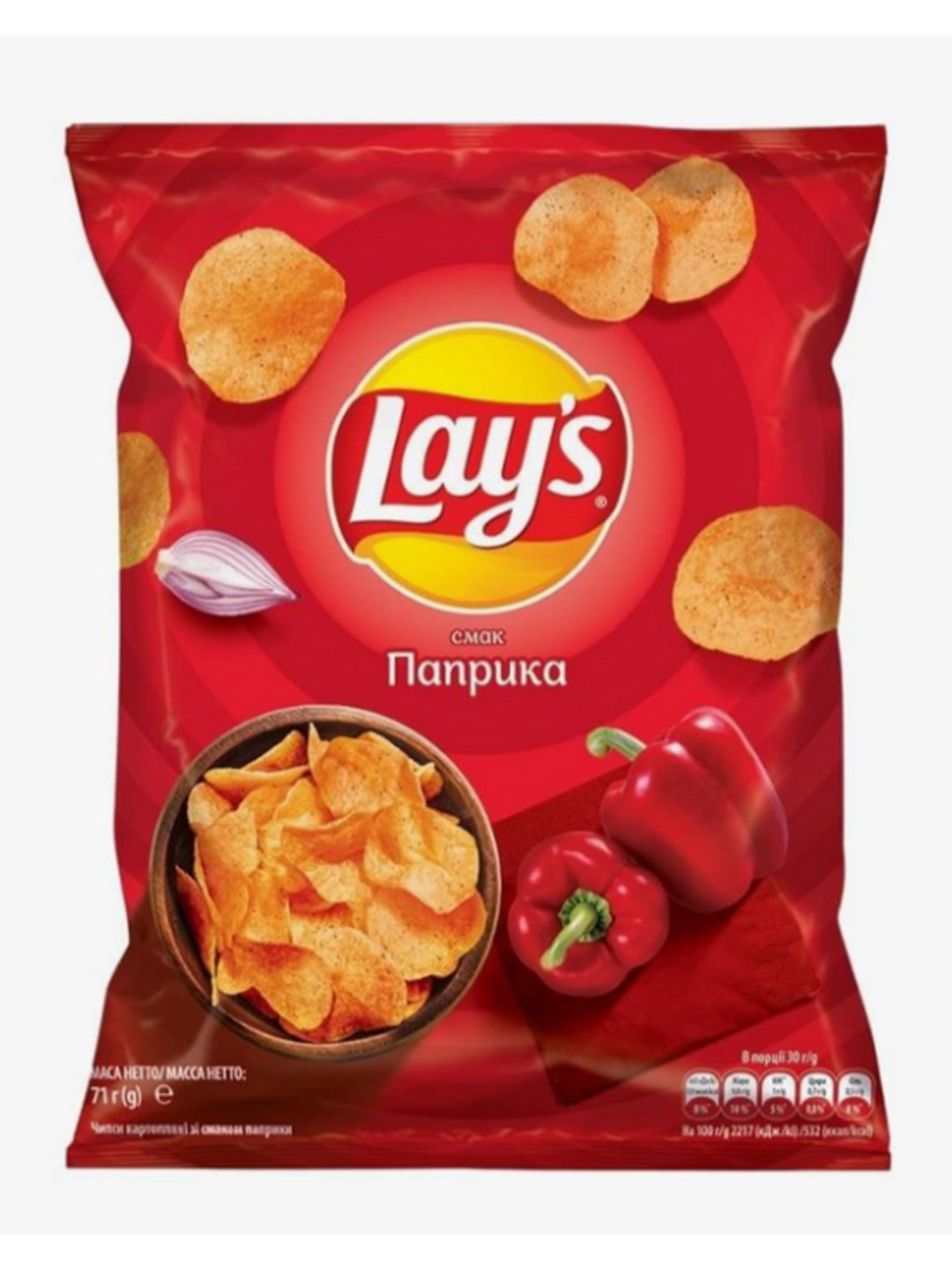 Чипсы Lay's со вкусом паприки, 37г