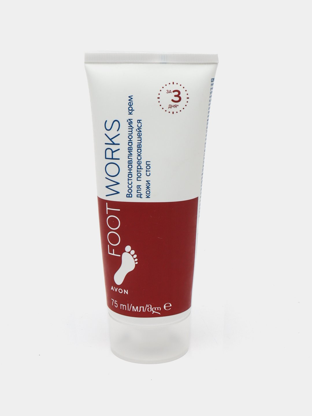 Крем Avon Foot Works для потрескавшейся кожи стоп, восстанавливающий, 75 мл