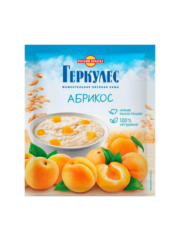 Овсянная каша "Геркулес" с Абрикосами, 35 гр