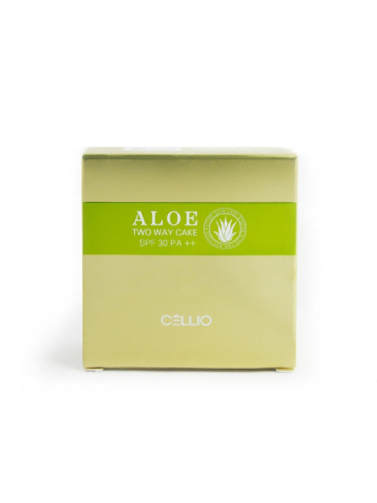 Компактная пудра-основа Cellio Aloe Two Way Cake SPF 30 PA++ ,с экстрактом алоэ, 13г