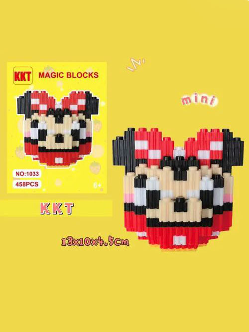 Конструктор 3D "Минни Маус" из мини-блоков — 458 детали