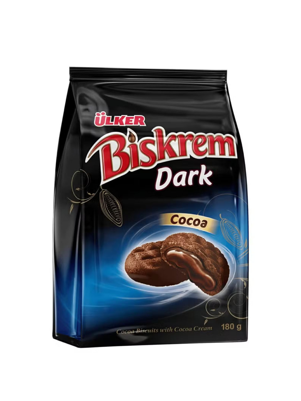 Печенье "Ulker" Biskrem Dark cocoa, 180 гр