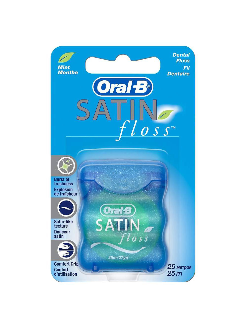 Зубная нить "Oral-B" satin 25 м