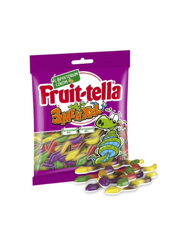 Жевательный мармелад "Fruit-tella" Змеи XXL, 70гр