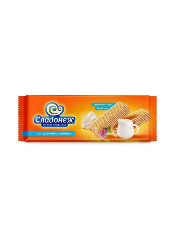 Вафли "Сладонеж" со Сливочным кремом (270 гр)