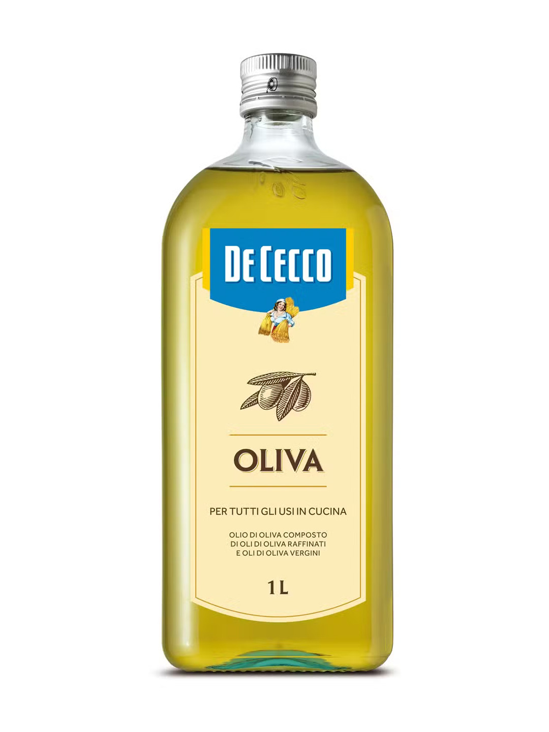 Оливковое масло De Cecco Olio D'Oliva рафинированное, 1 л