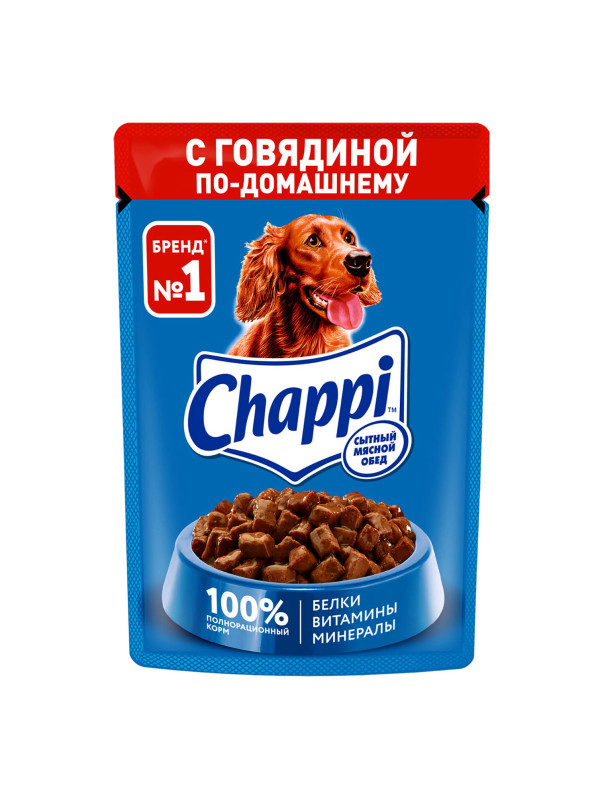 Корм Chappi с говядиной 85 гр.