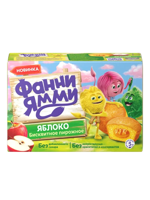 Бисквит "Фанни ямми" яблоко 100 гр