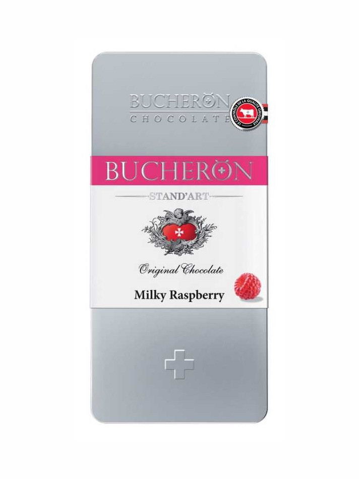 Молочный шоколад «Bucheron Stand’Art Milky Raspberry» с Малиной, 100 г