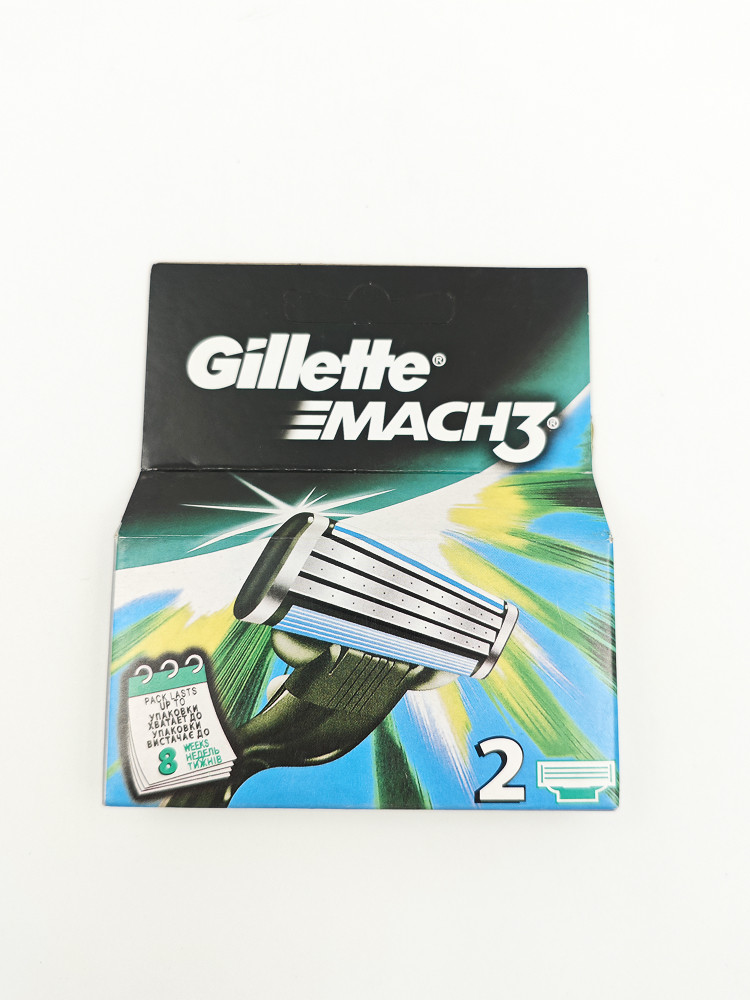 Сменные кассеты для бритвы Gillette Mach3, 2 шт